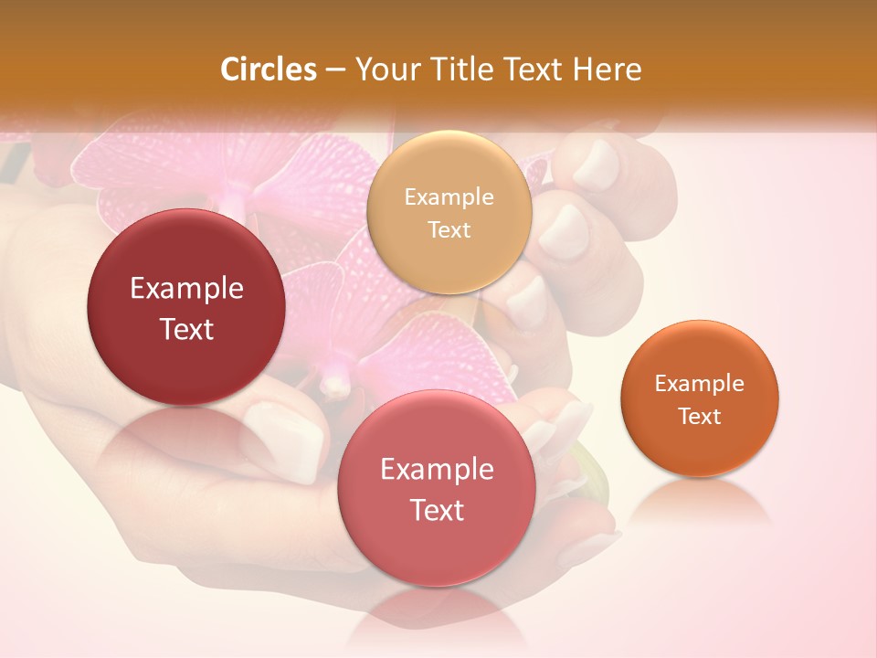 A Woman's Hands Holding A Pink Flower Powerpoint Presentation PowerPoint Template