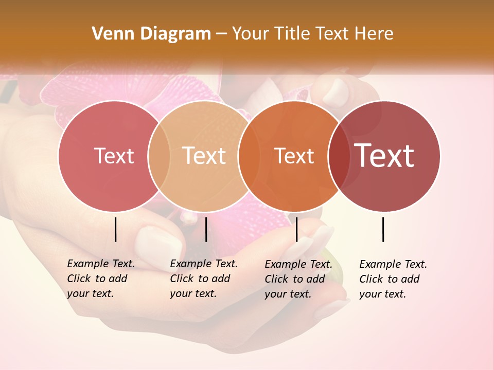 A Woman's Hands Holding A Pink Flower Powerpoint Presentation PowerPoint Template