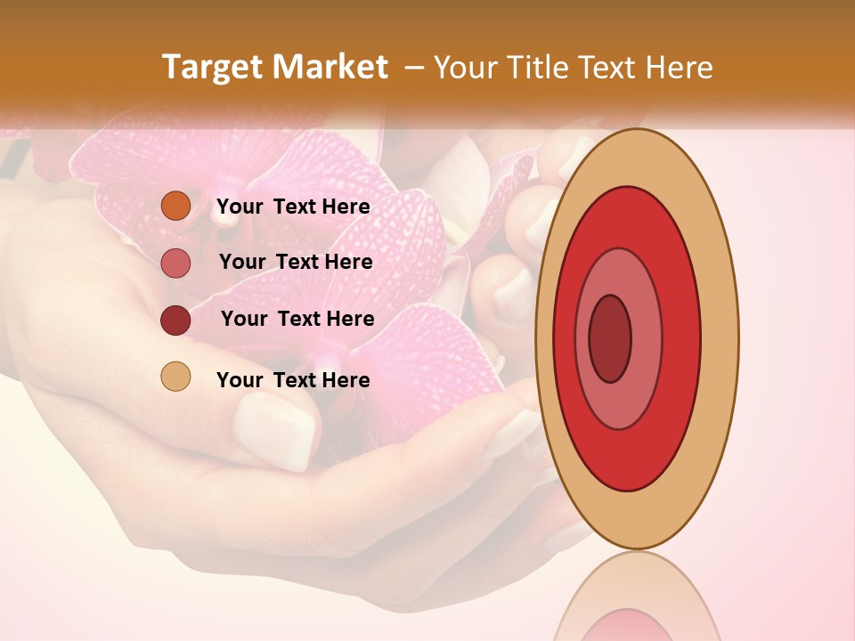 A Woman's Hands Holding A Pink Flower Powerpoint Presentation PowerPoint Template
