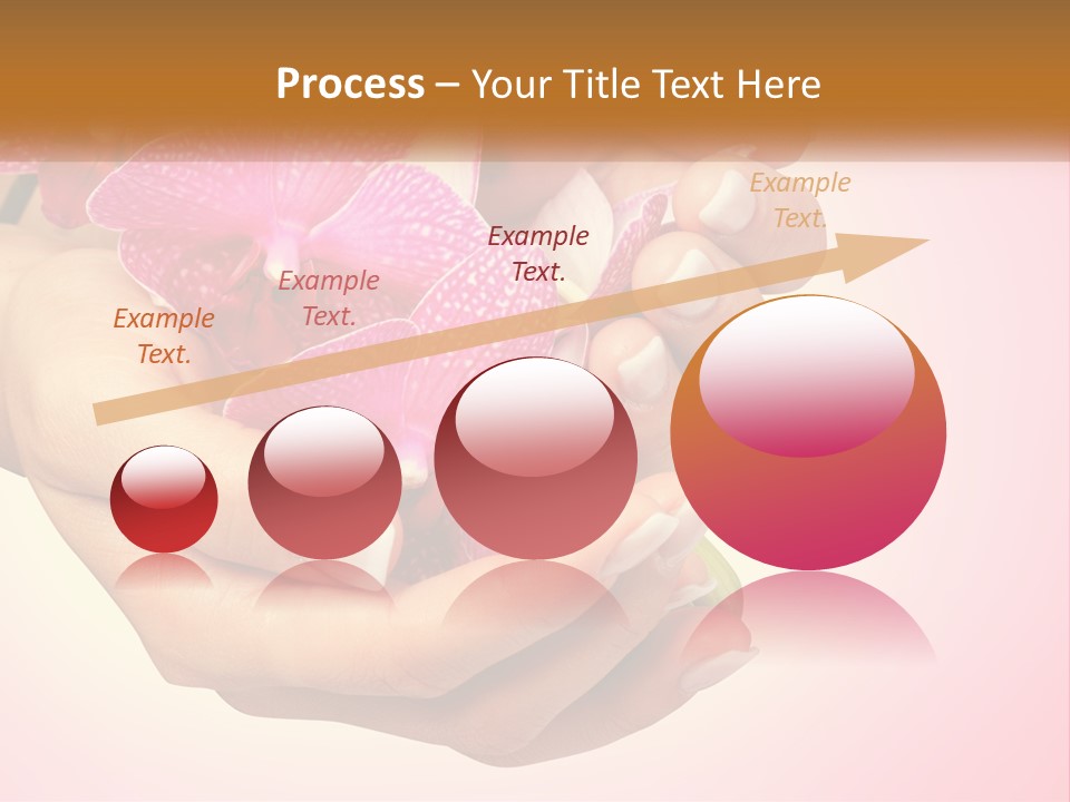 A Woman's Hands Holding A Pink Flower Powerpoint Presentation PowerPoint Template