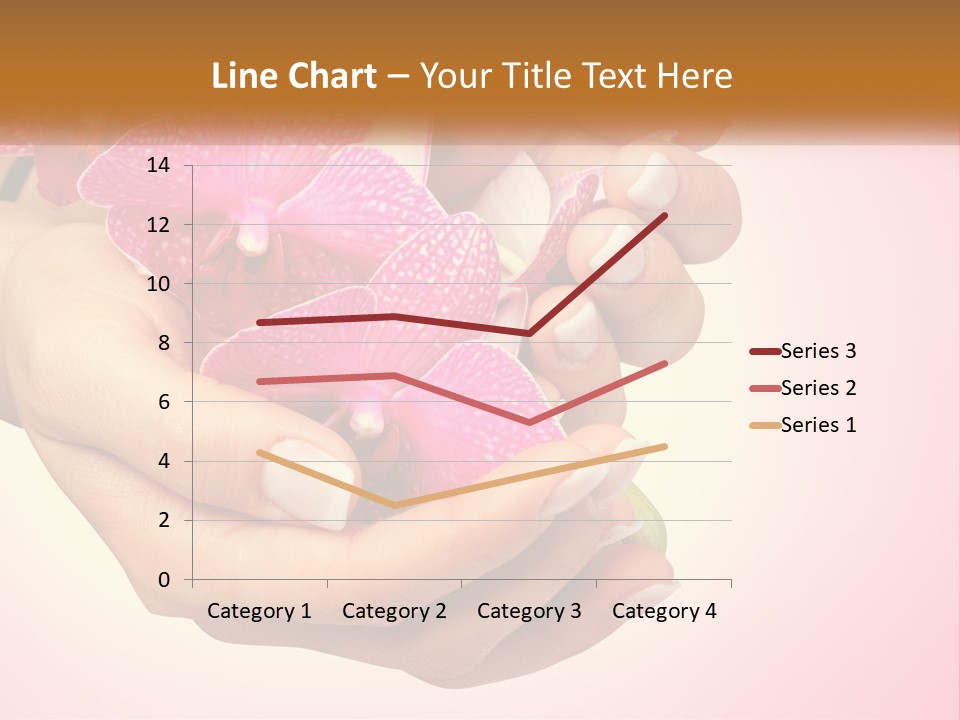A Woman's Hands Holding A Pink Flower Powerpoint Presentation PowerPoint Template