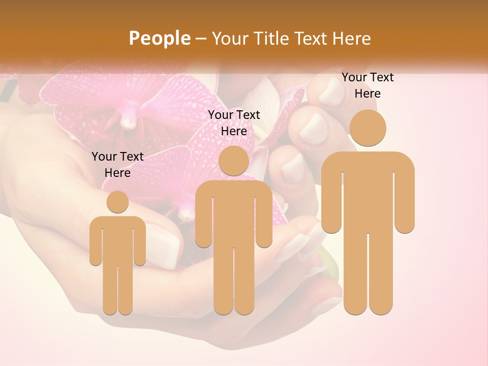 A Woman's Hands Holding A Pink Flower Powerpoint Presentation PowerPoint Template