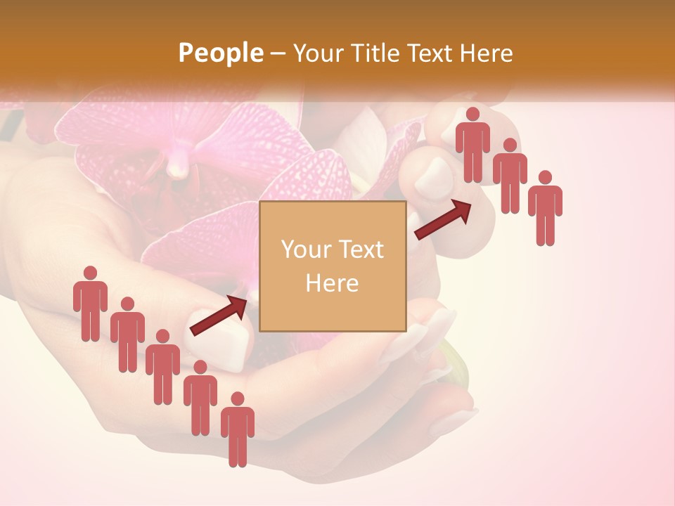 A Woman's Hands Holding A Pink Flower Powerpoint Presentation PowerPoint Template