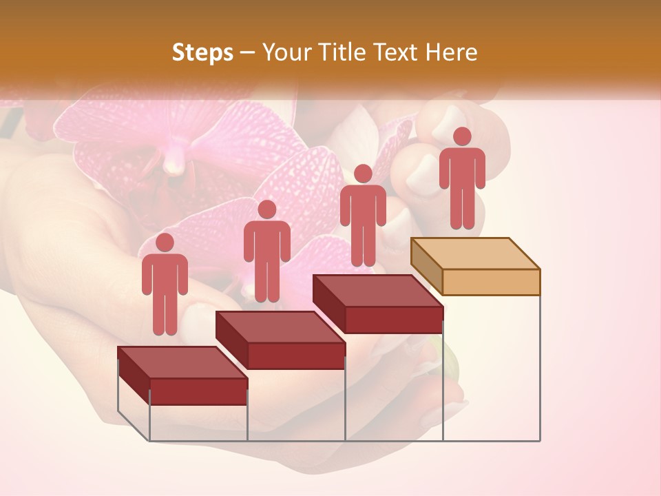 A Woman's Hands Holding A Pink Flower Powerpoint Presentation PowerPoint Template