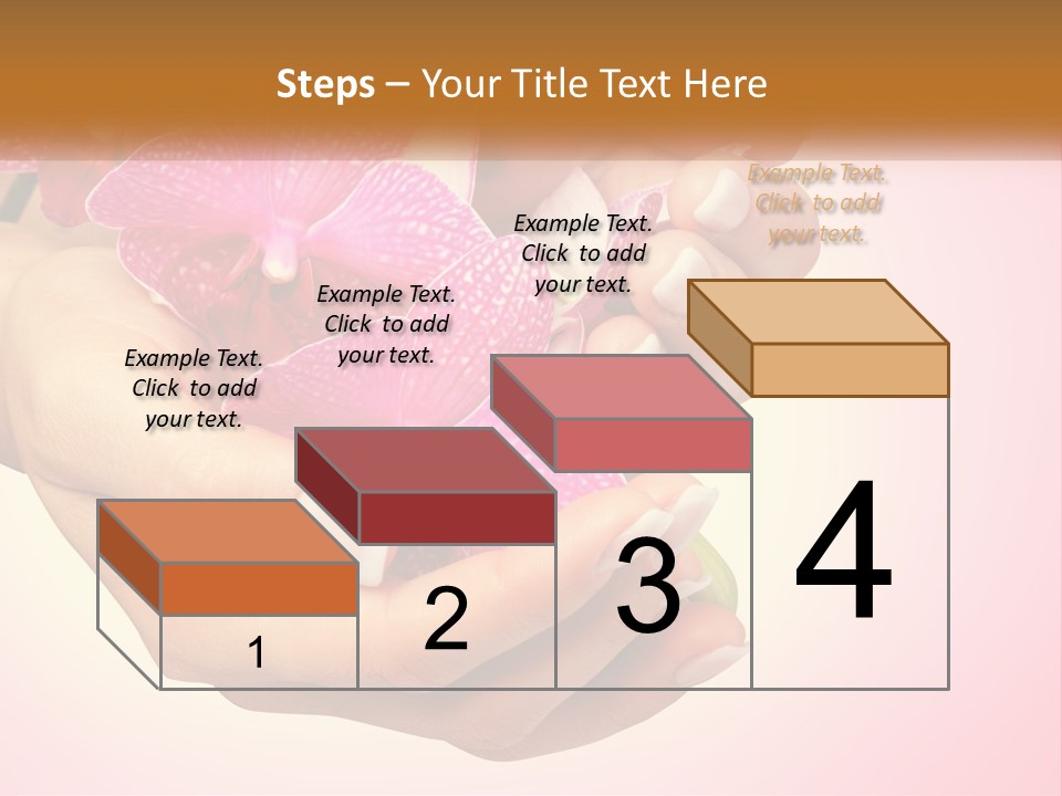 A Woman's Hands Holding A Pink Flower Powerpoint Presentation PowerPoint Template