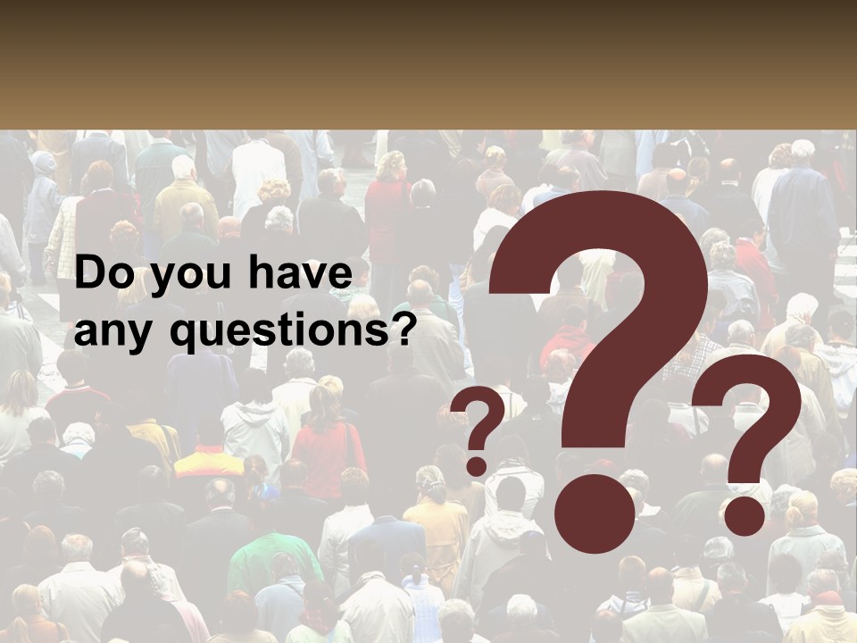 A Large Group Of People Walking Down A Street PowerPoint Template