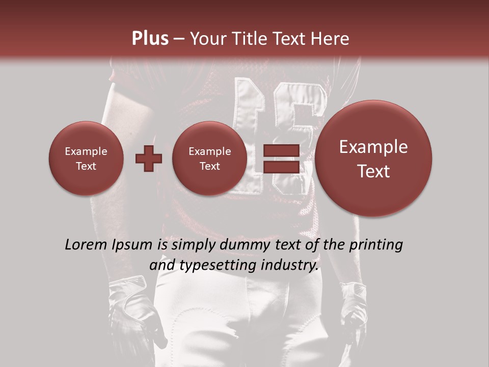A Football Player In A Red Uniform With A Black Background PowerPoint Template