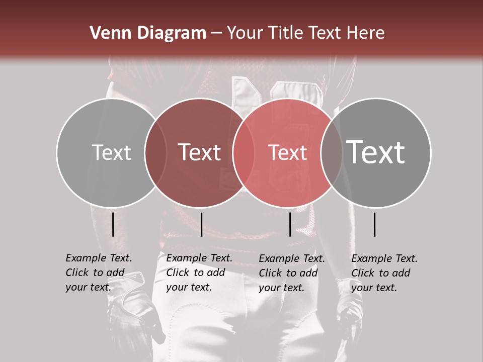A Football Player In A Red Uniform With A Black Background PowerPoint Template