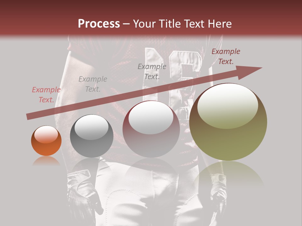 A Football Player In A Red Uniform With A Black Background PowerPoint Template