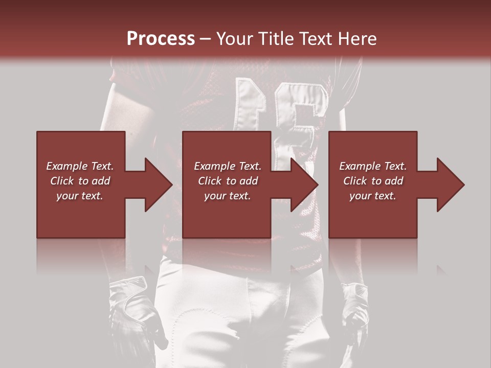 A Football Player In A Red Uniform With A Black Background PowerPoint Template