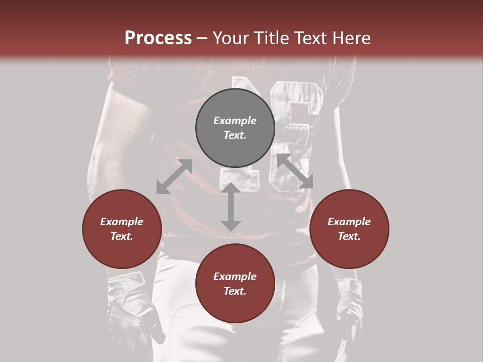 A Football Player In A Red Uniform With A Black Background PowerPoint Template