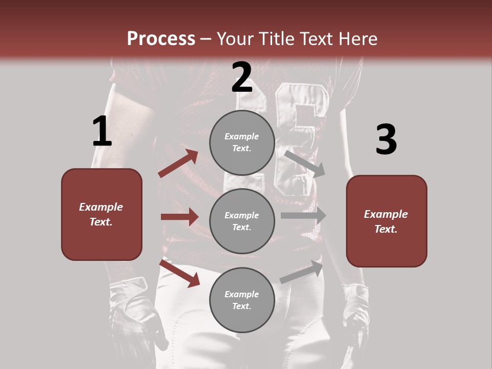 A Football Player In A Red Uniform With A Black Background PowerPoint Template
