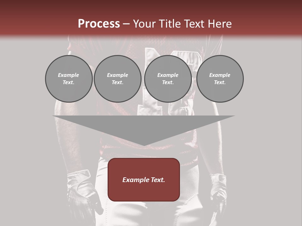A Football Player In A Red Uniform With A Black Background PowerPoint Template