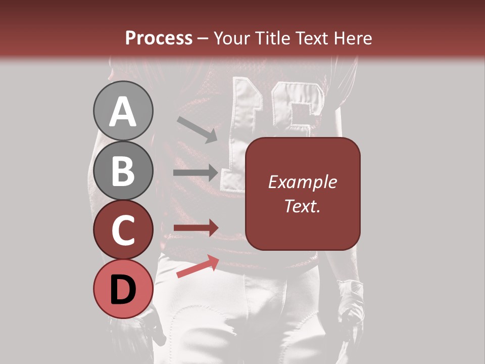 A Football Player In A Red Uniform With A Black Background PowerPoint Template