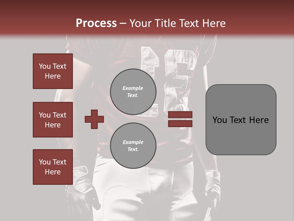 A Football Player In A Red Uniform With A Black Background PowerPoint Template