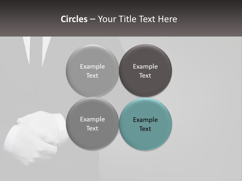 A Man In A Black Suit And White Gloves PowerPoint Template