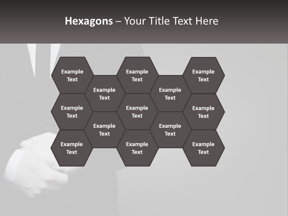 A Man In A Black Suit And White Gloves PowerPoint Template