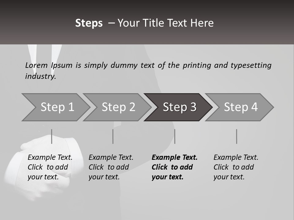 A Man In A Black Suit And White Gloves PowerPoint Template