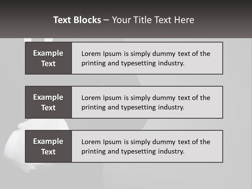 A Man In A Black Suit And White Gloves PowerPoint Template