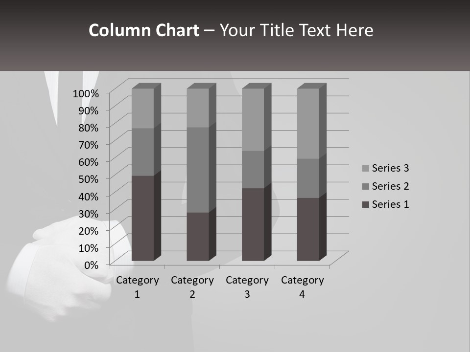 A Man In A Black Suit And White Gloves PowerPoint Template