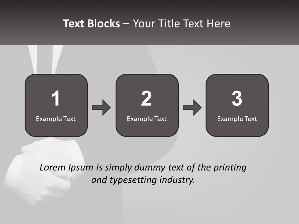 A Man In A Black Suit And White Gloves PowerPoint Template