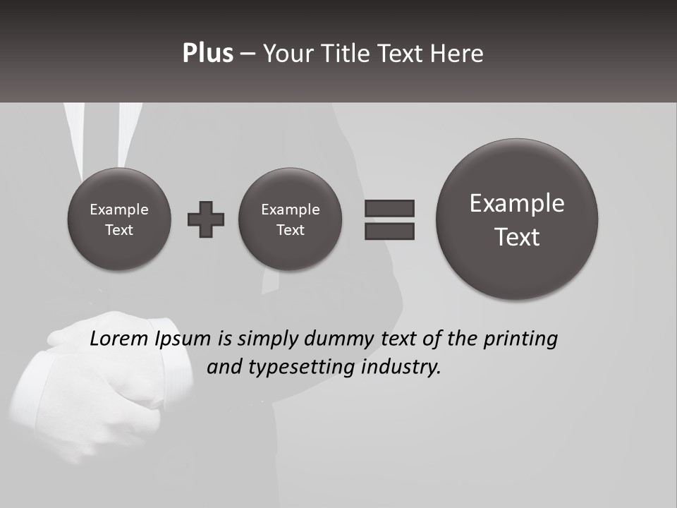 A Man In A Black Suit And White Gloves PowerPoint Template