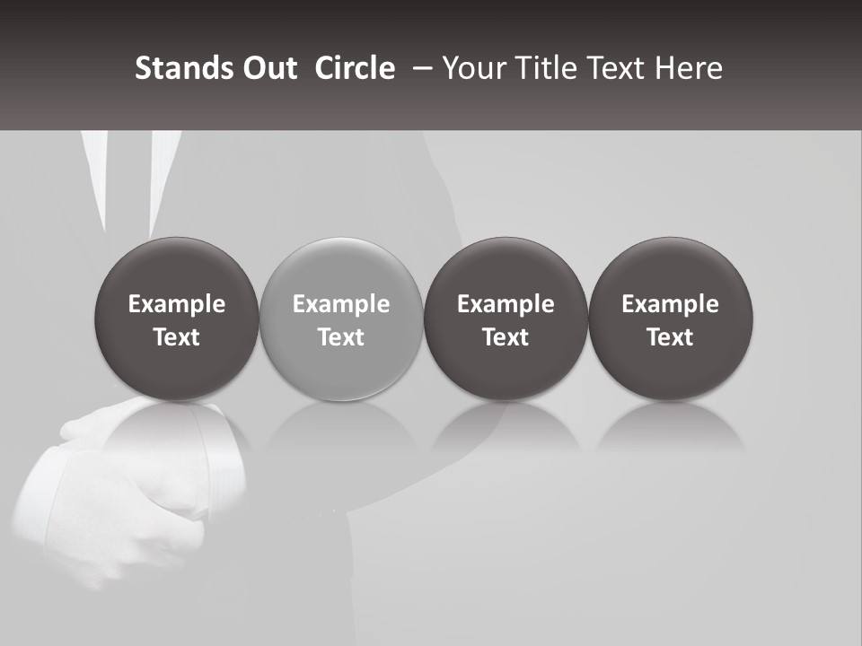 A Man In A Black Suit And White Gloves PowerPoint Template