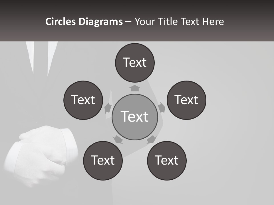 A Man In A Black Suit And White Gloves PowerPoint Template