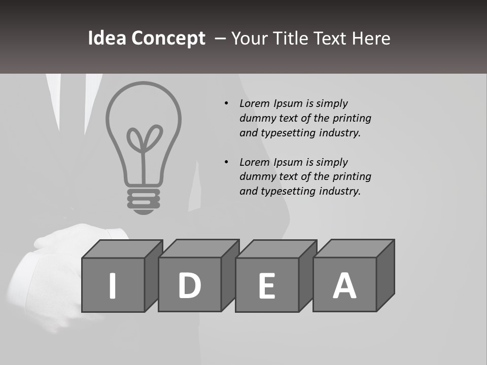A Man In A Black Suit And White Gloves PowerPoint Template