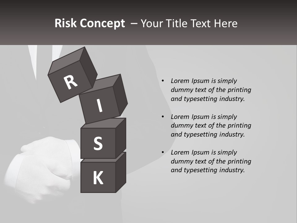 A Man In A Black Suit And White Gloves PowerPoint Template