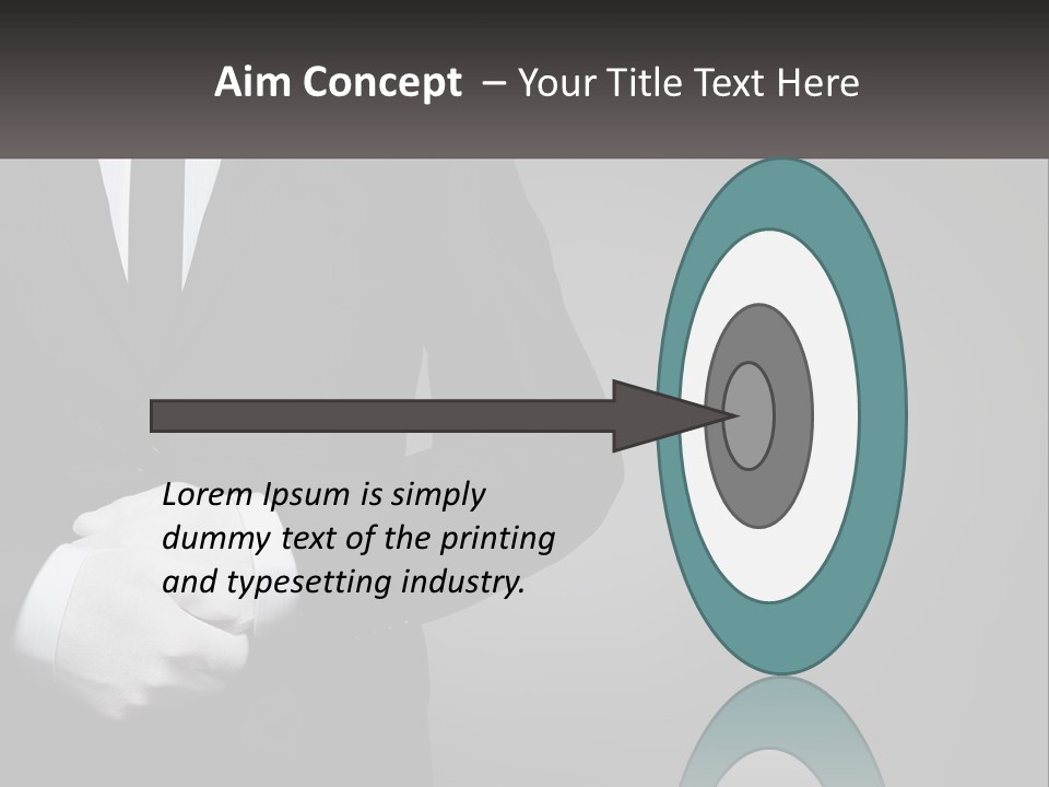 A Man In A Black Suit And White Gloves PowerPoint Template