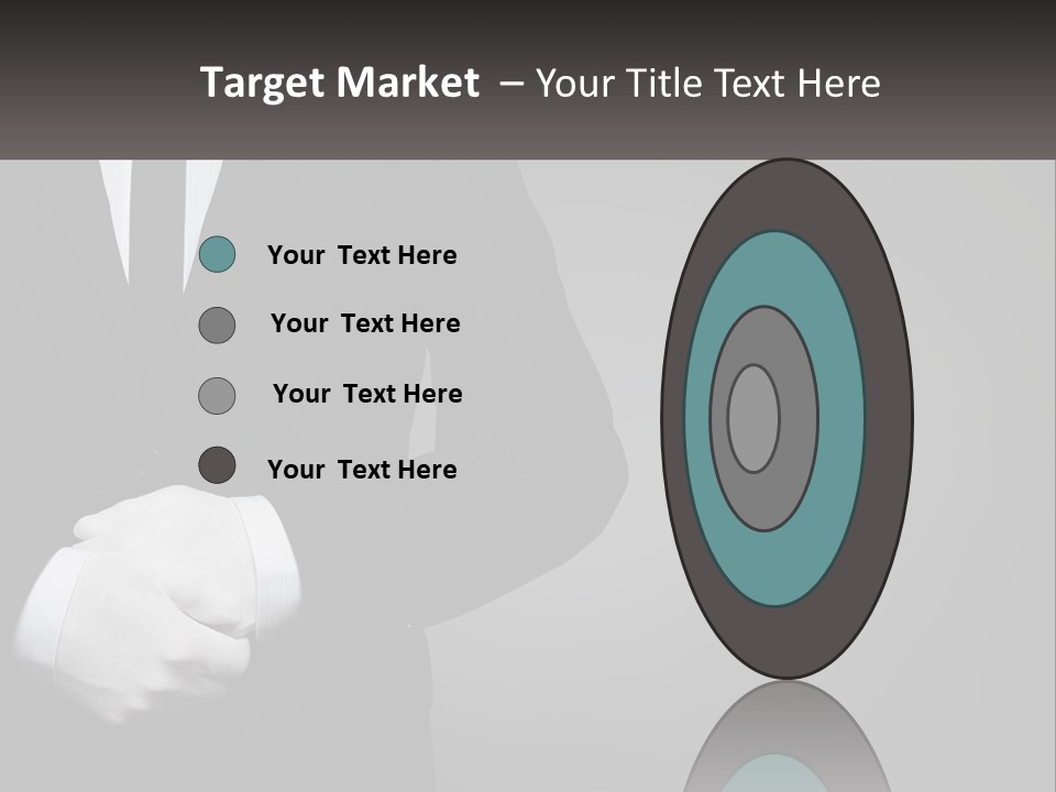 A Man In A Black Suit And White Gloves PowerPoint Template