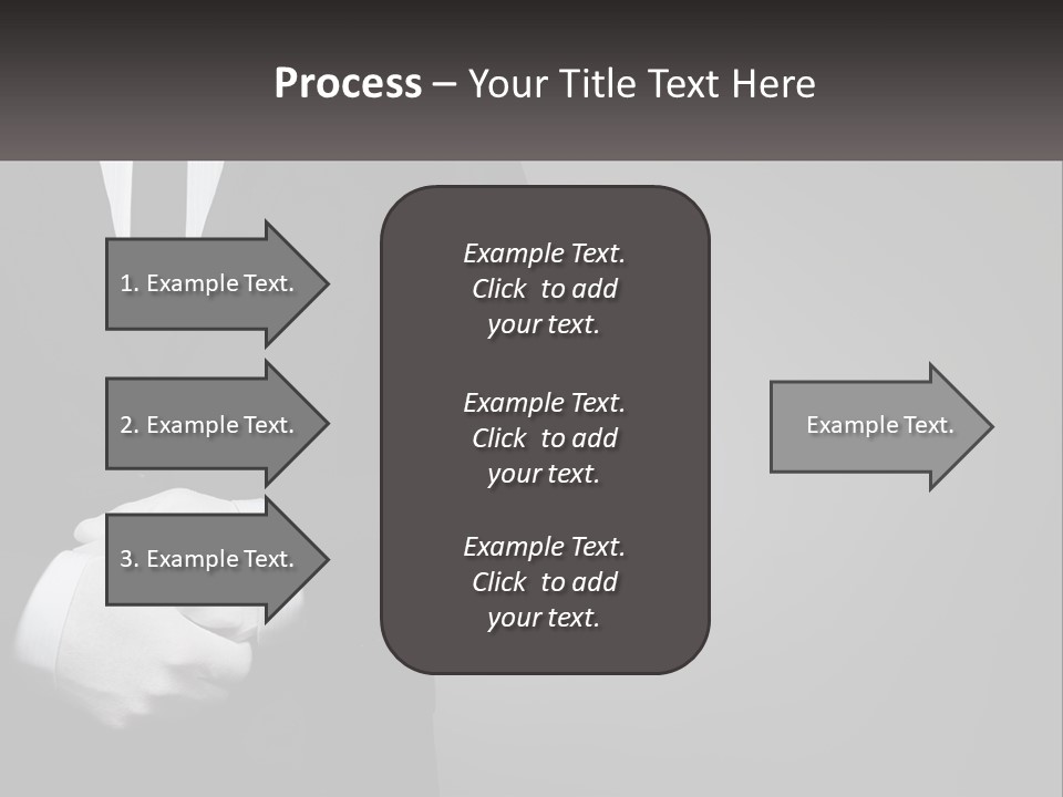 A Man In A Black Suit And White Gloves PowerPoint Template