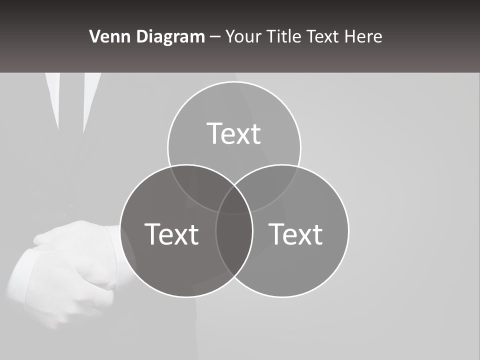 A Man In A Black Suit And White Gloves PowerPoint Template