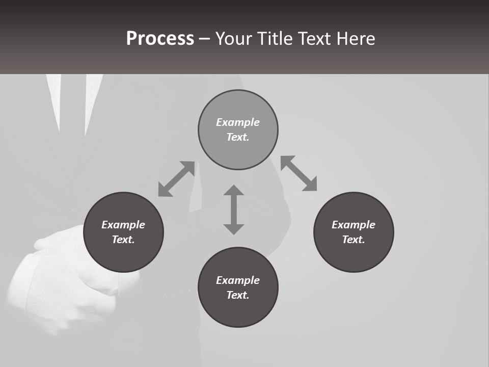 A Man In A Black Suit And White Gloves PowerPoint Template