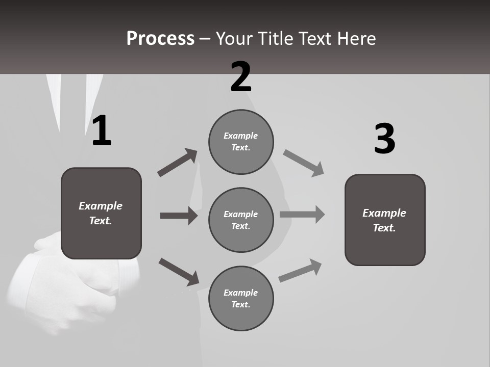 A Man In A Black Suit And White Gloves PowerPoint Template
