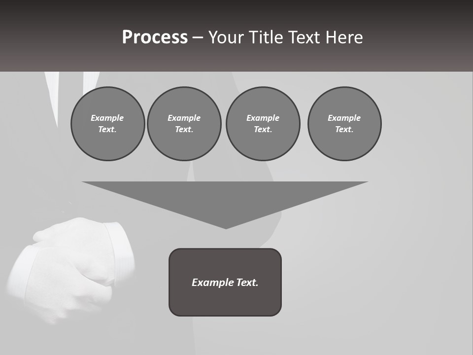 A Man In A Black Suit And White Gloves PowerPoint Template