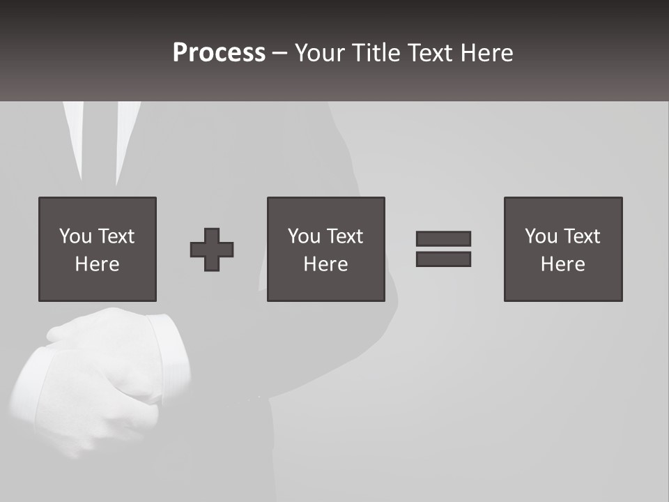 A Man In A Black Suit And White Gloves PowerPoint Template