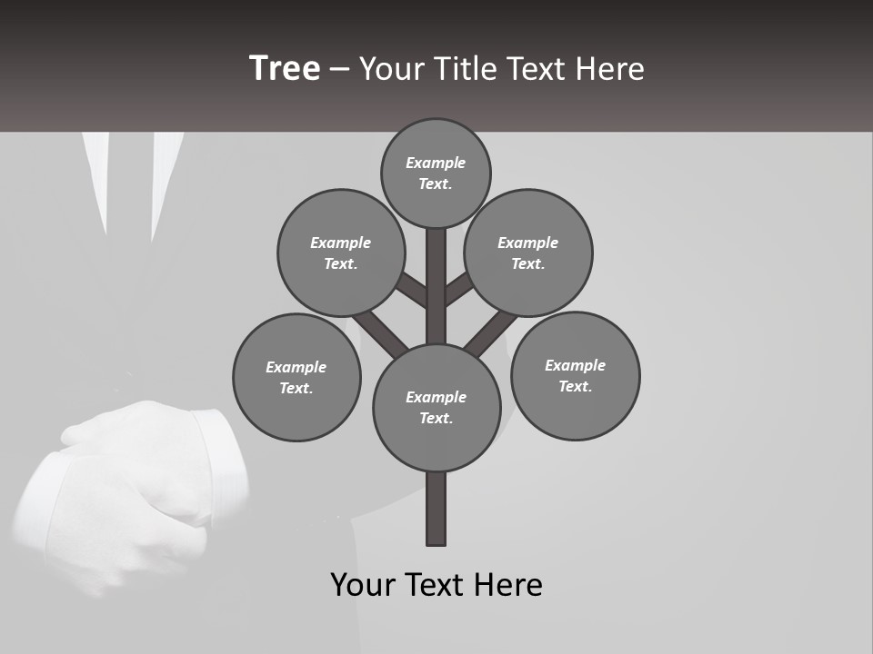 A Man In A Black Suit And White Gloves PowerPoint Template