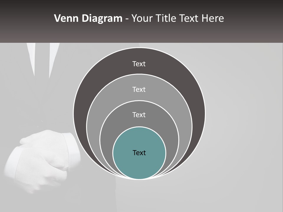 A Man In A Black Suit And White Gloves PowerPoint Template