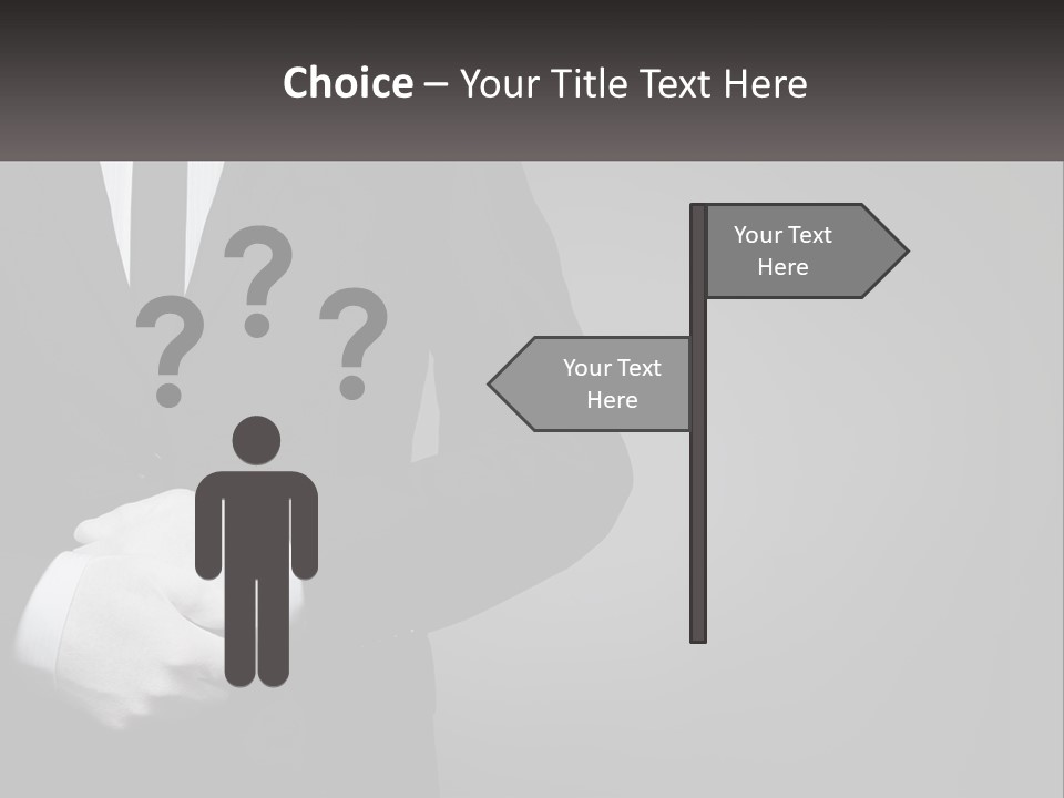 A Man In A Black Suit And White Gloves PowerPoint Template