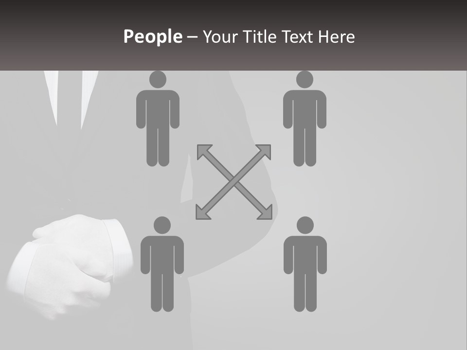 A Man In A Black Suit And White Gloves PowerPoint Template