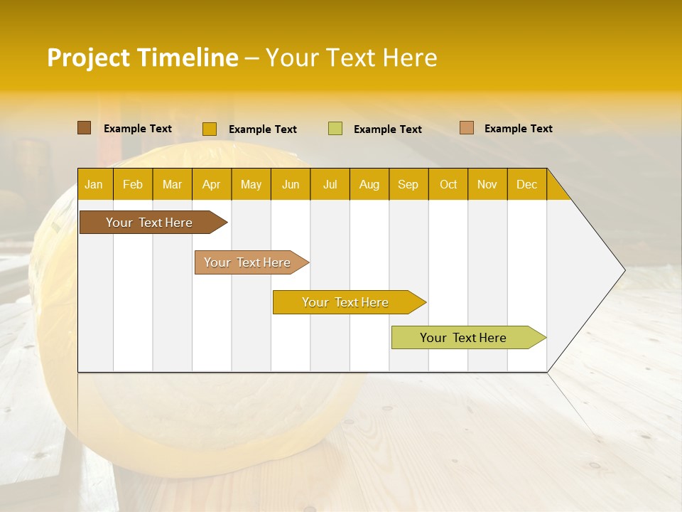 A Yellow Roll Of Insulation In A Attic PowerPoint Template