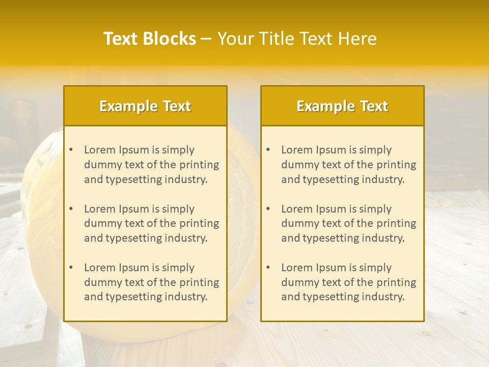 A Yellow Roll Of Insulation In A Attic PowerPoint Template