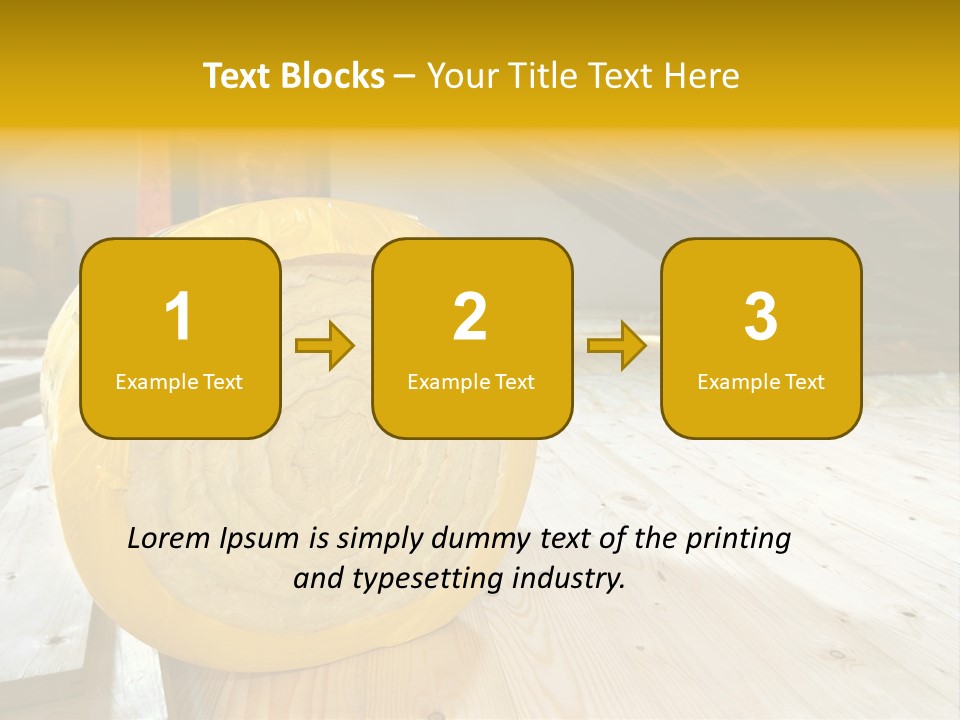 A Yellow Roll Of Insulation In A Attic PowerPoint Template