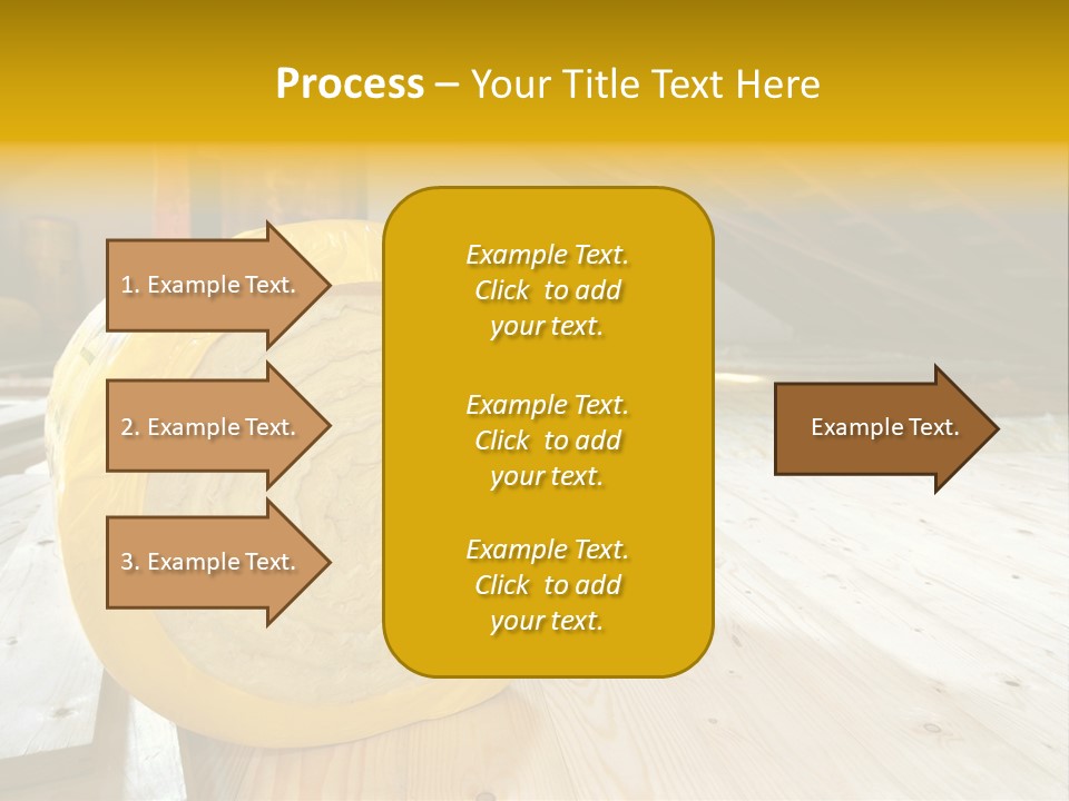 A Yellow Roll Of Insulation In A Attic PowerPoint Template