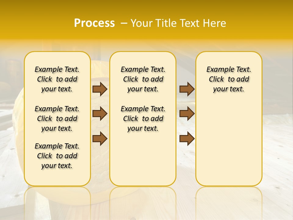 A Yellow Roll Of Insulation In A Attic PowerPoint Template
