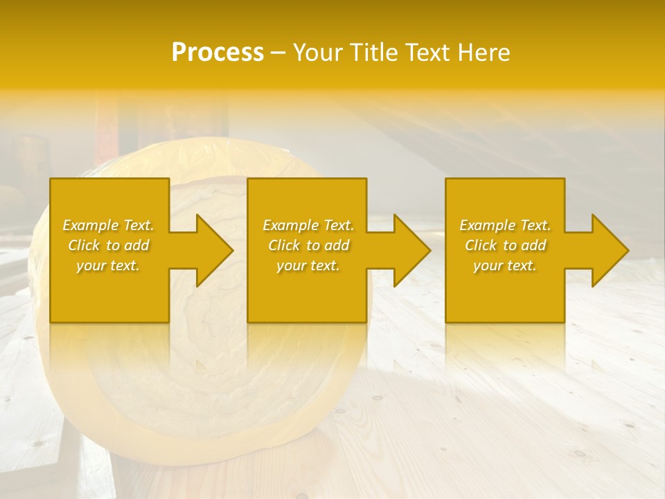 A Yellow Roll Of Insulation In A Attic PowerPoint Template
