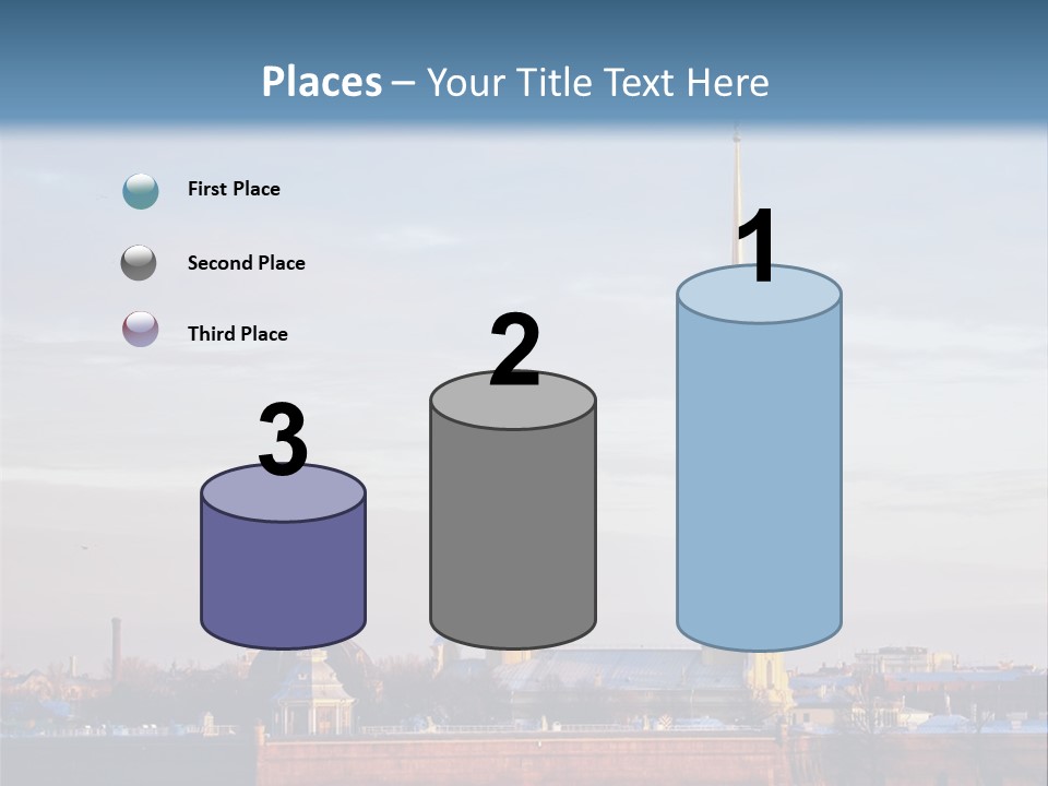 A Large Body Of Water With A Building In The Background PowerPoint Template