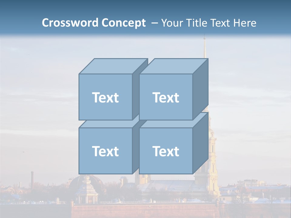A Large Body Of Water With A Building In The Background PowerPoint Template